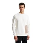 Arma K28124602101 Regular Fit 3 İplik Şardonlu Yandan Tek Fermuar Cepli Bisiklet Yaka Ekru-E1 Erkek Sweatshirt