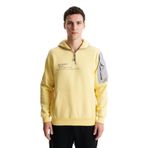 Arma K28124602501 Regular Fit 3 İplik Şardonlu Sol Kol Kapak Kanguru Cepli Kapüşonlu Sarı-S1 Erkek Sweatshirt