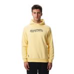 Arma K28254627001 Regular Fit Yazı Baskılı Dikişli Kanguru Cepli Sarı-S1 Erkek Sweatshirt