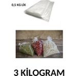 Arma Naksan 0,5 kg Lik Şeffaf Naylon Torba Bakliyat Poşeti 15CM x 30CM- 3 kg