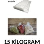 Arma Naksan Bir kg Lik Şeffaf Naylon Torba Bakliyat Poşeti 20CM x 30CM- 15 kg