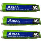 Arma Naylon Tadilat Boya Koruyucu Örtü Poşet Folyo - 4X10 Metre - 40 M2 - 3 Paket