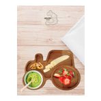 AR&MA WOOD Sevimli Traktör Desenli Ahşap Bölmeli Çocuk Mama Tabağı