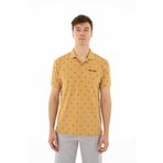 Arma Y25374306701 Hardal Sarısı-H1 Regular Fit Polo Yaka Erkek T-shirt