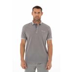 Arma Y25374376301 Gri-G2 Regular Fit Parça Boyama Polo Yaka Erkek T-shirt