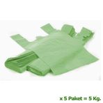 Arma Yeşil Market Poşeti Torbası - Hışır Atlet Poşet - Büyük Boy - 30 x 60 Cm. - 5 Kg.