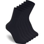 Arma Yıldız 6'lı Unisex Pamuklu Düz Siyah Tenis Çorap Seti Soket Boy - 36 - 40