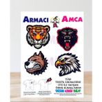 Armacı Amca Ütü Ile Yapışan Örme Kumaş Arma Yırtık Kapatıcı Pratik Yama Tekstil Patch Agresif Sinirli Hayvan Kafa Lar Kaplan Ayı Doberman Şahin