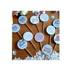 Armada 14 Adet Bride To Be Karton Pasta Cupcake Kürdan Süs Bekarlığa Veda Pasta Süsleme (3,5*8cm)