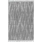 Armada Carpet 1550A GRİ BEYAZ İskandinav Desenli Kesme Yolluk Halı Kolay Temizlenebilir Tozumaz Yumuşak Halı META 1550AGRIBEYAZ GRİ BEYAZ 160 x 300