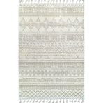 Armada Carpet 1552A BEYAZ BEJ İskandinav Desenli Kesme Yolluk Halı Kolay Temizlenebilir Tozumaz Yumuşak Halı META 1552ABEYAZBEJ BEYAZ BEJ 160 x 450