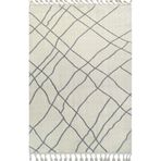Armada Carpet 1553A BEYAZ GRİ İskandinav Desenli Kesme Yolluk Halı Kolay Temizlenebilir Tozumaz Yumuşak Halı META 1553ABEYAZGRI BEYAZ GRİ 200 x 450
