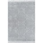 Armada Carpet 1580A GRİ İskandinav Halı Kesme Yolluk Halısı Kolay Temizlenebilir Tozumaz Yumuşak Halı JEWEL 1580AAGRI GRİ 120 x 300