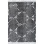 Armada Carpet 1580A K GRİ İskandinav Halı Kesme Yolluk Halısı Kolay Temizlenebilir Tozumaz Yumuşak Halı JEWEL 1580AKGRI KOYU GRİ 120 x 450