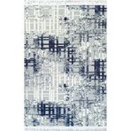 Armada Carpet 1582A LACİVERT İskandinav Halı Kesme Yolluk Halısı Kolay Temizlenebilir Tozumaz Yumuşak Halı JEWEL 1582ALACIVERT LACİVERT 120 x 450