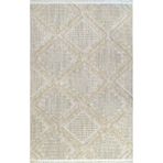 Armada Carpet 1655A BEJ VERA Dekoratif Kesme Yolluk Halı Kolay Temizlenebilir Tozumaz Şık ve Dayanıklı Halı 1655ABEJ BEJ 80 x 450