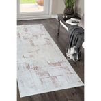 Armada Carpet 4254A PEMBE LİZBON Modern Desenli Halı Koridor Kesme Yolluk Yumuşak Doku Dokuma Makine Halısı 4254APEMBE PEMBE 120 x 450