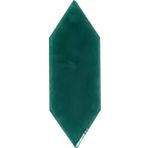 Armada Çini 05x15 cm Düz Yaprak Desen Yeşil Çini Seramik Karo