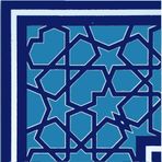 Armada Çini 10x10 cm KSK-72 Türkmen Yıldızı Çini Karo Seramik Desenli Bordür Köşesi