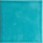 Armada Çini 12.5x12.5 cm Düz Turkuaz Çini Seramik Karo