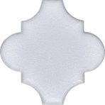 Armada Çini 12x12 Ottoman Düz Arabesk Beyaz Çini Karo Seramik