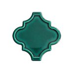 Armada Çini 12x12 Ottoman Rölyefli Arabesk Yeşil Çini Seramik Karo