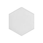 Armada Çini 15x17 cm Düz Beyaz Altıgen Desen Çini Seramik Karo