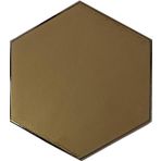 Armada Çini 15x17 cm Düz Bronz Altıgen Seramik