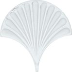 Armada Çini 17x17 cm Beyaz İstiridye Balık Pulu Desen Çini