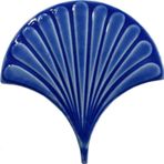 Armada Çini 17x17 cm Kobalt İstiridye Balık Pulu Desenli Çini