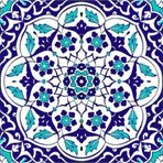 Armada Çini 20x20 cm AC 92 Kütahya Cami Çinisi Osmanlı Desenli Seramik Çini Karo