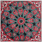 Armada Çini 20x20 Cm ED 320 İznik Desen Geometrik Kütahya Çini Karo