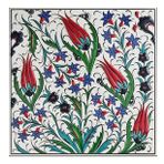 Armada Çini 20x20 Cm ED 326 Kütahya Desenli İznik Lalezar Eldekoru Çini karo