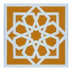 Armada Çini 20x20 cm SP 101 Kabartmalı Türk Yıldızı Kütahya İznik Çini Deseni Modelleri