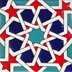 Armada Çini 20X20 cm SP 88 Kütahya Cami Çinisi Selçuklu Desenli Seramik Çini Karo