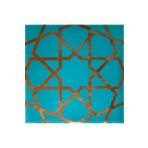Armada Çini 20x20 cm SP 89 Metalik Kütahya Cami Çinisi Selçuklu Desenli Seramik Çini Karo