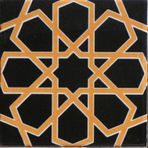 Armada Çini 20x20 cm SP 89-v Sarı Selçuklu Türkmen Yıldızı Kütahya İznik Çini Karo Seramik