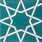 Armada Çini 20x20 cm SP 94 Yıldız Kütahya Cami Çinisi Selçuklu Desenli Seramik Çini Karo