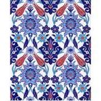 Armada Çini 20X25 cm AC 1004 Kütahya Cami Çinisi Osmanlı Desenli Seramik Çini Karo