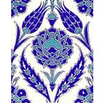 Armada Çini 20X25 cm AC 308 Kütahya Cami Çinisi Osmanlı Lale Desenli Seramik Çini Karo