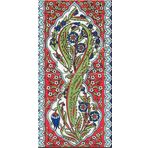 Armada Çini 20X40 cm ED 160 Karanfil Hançer Eldekoru Çini Pano