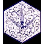 Armada Çini 21X23 cm AL 07 Altıgen Çini Desen İznik Karo Seramik