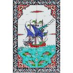 Armada Çini 40X60 Cm Ed 500 İznik Kalyon Eldekoru Çini Pano