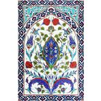 Armada Çini 40X60 cm ED 508 Mavi Göbekli Eldekoru Çini Pano