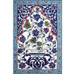 Armada Çini 40X60 cm ED 515 Mavi Saksılı Eldekoru Çini Pano