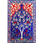 Armada Çini 40X60 Cm Ed 602 Kobalt Hayat Ağacı Çini Pano