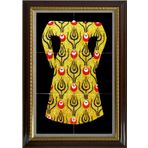 Armada Çini 40x60 Cm ED 655 Yaldızlı Kaftan Çini Pano