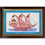 Armada Çini 40x60 cm ED 666 Fetih Kalyon Çini Pano