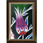 Armada Çini 60x100 Cm ED 615 Yeşil Lale Eldekoru Çini Pano