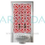 Armada Çini 60x100 Cm SP 83 Kırmızı Beyaz Serigraf Türk Hamamı Pano